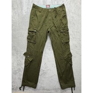 Matchstick Cargo Pants Mens Measured 36x32 Green Utility Straight Leg Workwear